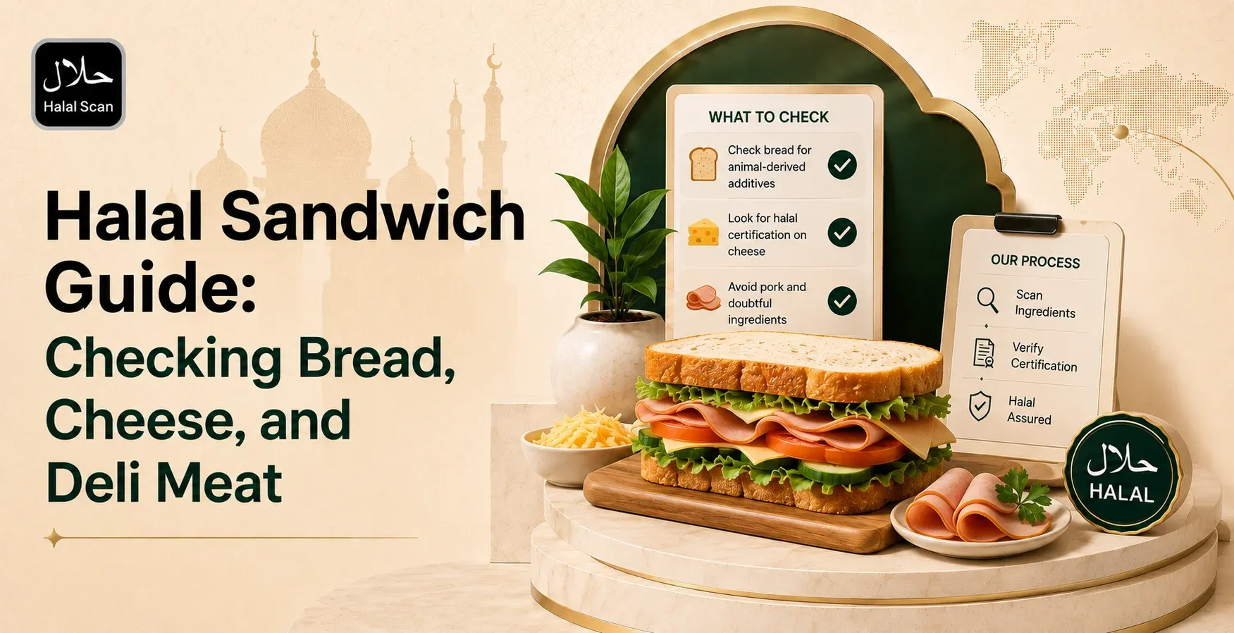 Halal Sandwich Guide: Checking Bread, Cheese, and Deli Meat