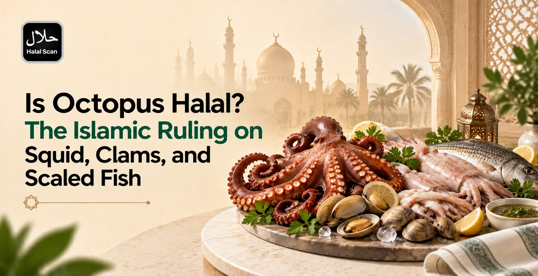 Is Octopus Halal? The Islamic Ruling on Squid, Clams, and Scaled Fish
